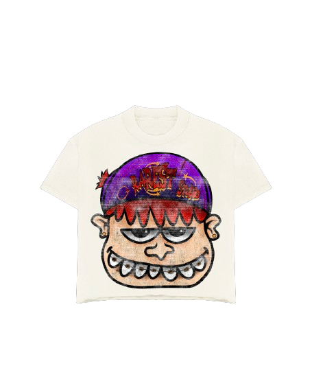 Purple Cropped Braceface Tee